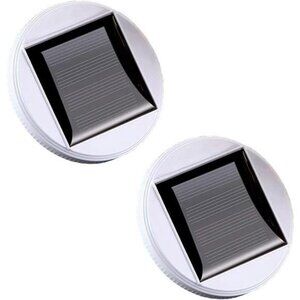 2 Pack Solar Panel Top Replacement for Table Lights, Color Changing Solar